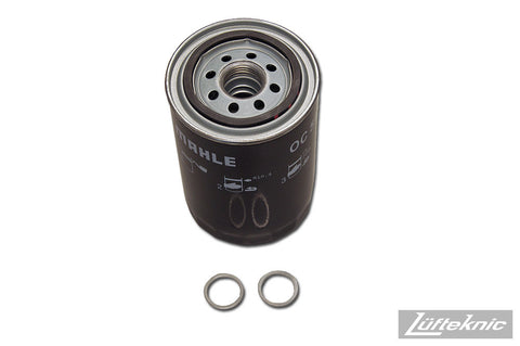 Engine oil filter kit w/ crush rings - Porsche 911, 930 Turbo & type 964 C2 / C4, 1984-1994