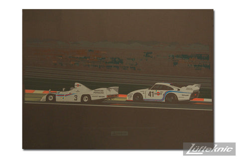 Lüfteknic limited edition poster #3 - 936 & 935 at night, Le Mans '77