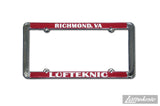 Lüfteknic license plate frame, 'vintage style' cast-zinc metal