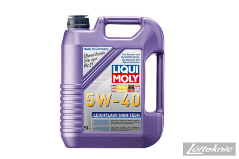 Engine oil - Liqui Moly 5w40 Leichtlauf High Tech synthetic 5